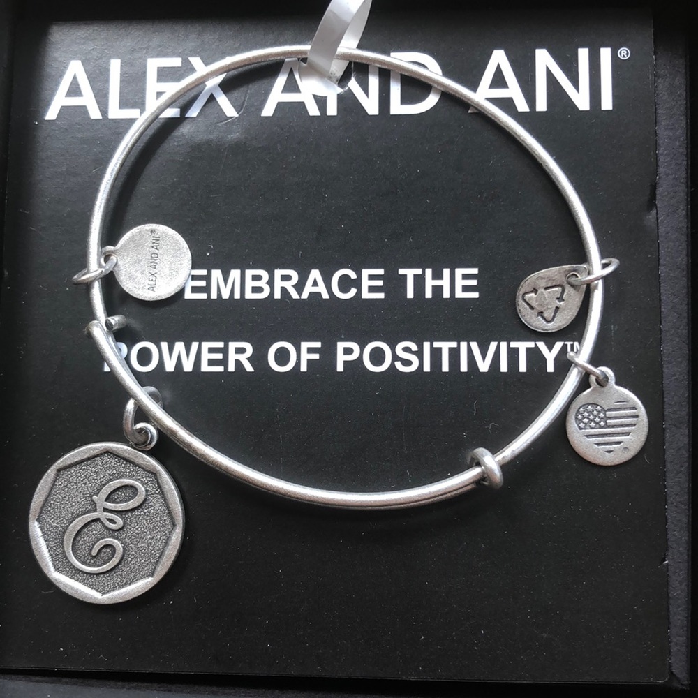 ALEX AND ANI Initial “E” Bracelet! NWT!!